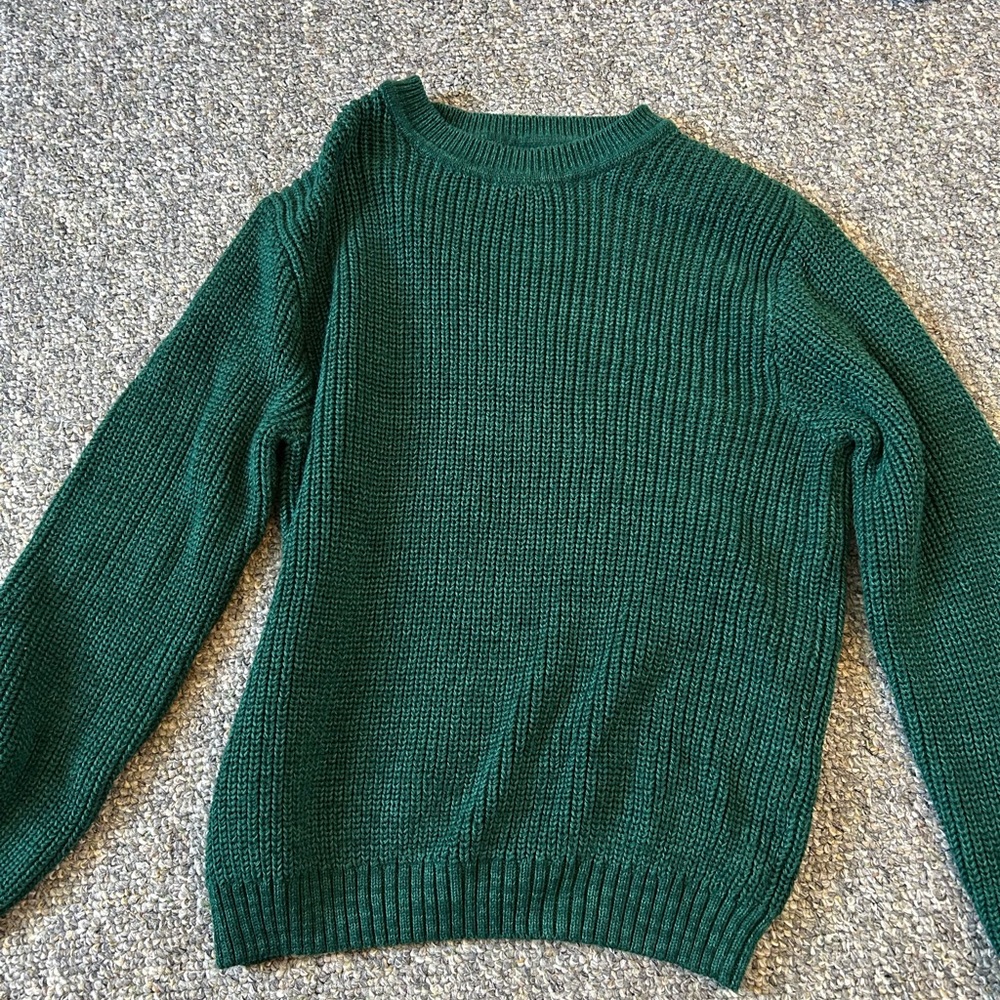 Urban Outfitters Forest Green Crew Neck Sweater